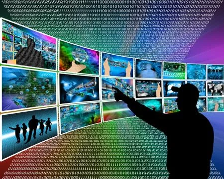 Internet images Illustrazione stock