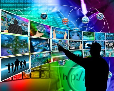 Internet images Illustrazione stock