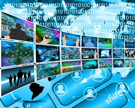Internet images Stock Illustration