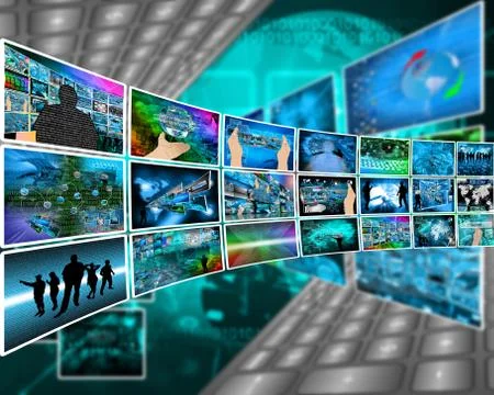 Internet images Illustrazione stock