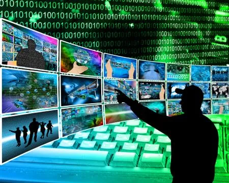 Internet images Illustrazione stock