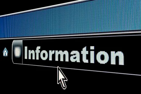 Internet information concept Stock Photos