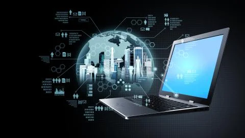 Internet information technology concept Stock Illustration