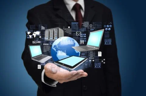 Internet information technology concept Stock Illustration