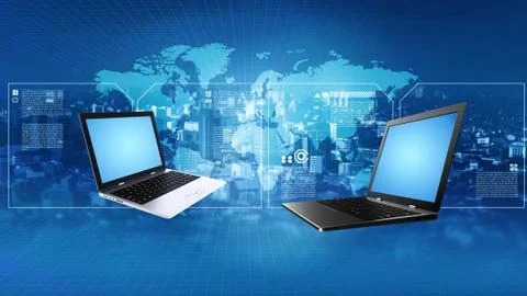 Internet information technology concept Stock Illustration