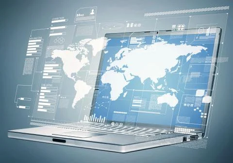 Internet information technology concept Stock Illustration