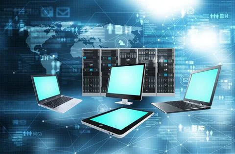 Internet information technology concept Internet and information technolo... Foto stock