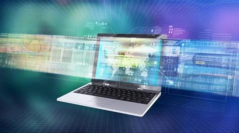  Internet information technology concept Internet and information technolo... Foto stock