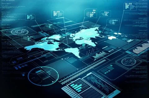  Internet information technology display Conceptual Internet information t... Stock-Fotos