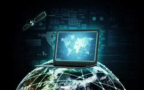Internet Information technology Stock Illustration