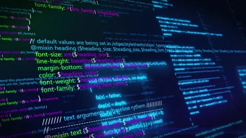 Internet information technology program code Stock Footage 280724797