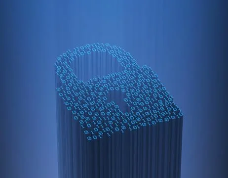 Internet intelligent technology, lock, data transmission security Illustration