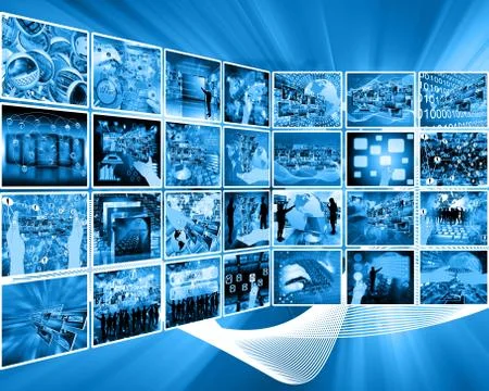 Internet interface Stockillustratie