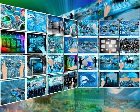 Internet interface Stockillustratie