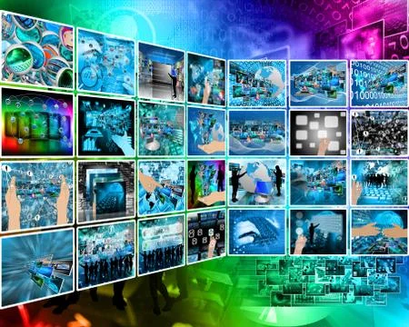 Internet interface Illustrazione stock