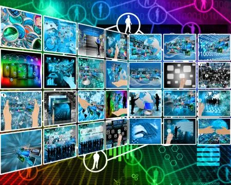 Internet interface Stock Illustration