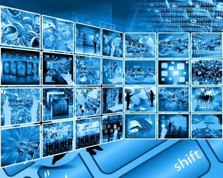 Internet interface Illustrazione stock