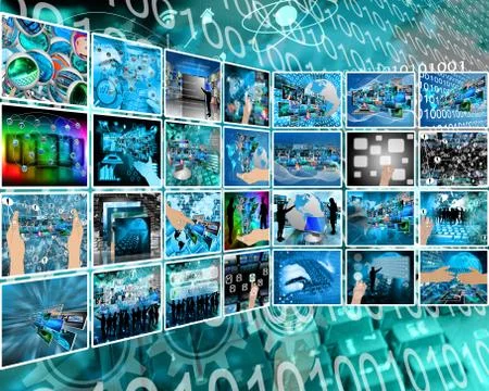 Internet interface Illustrazione stock