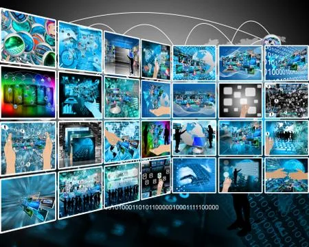 Internet interface Stock Illustration