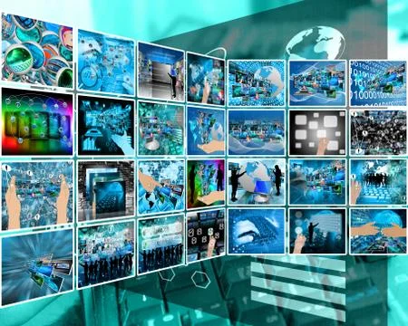 Internet interface Stockillustratie