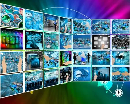 Internet interface Illustrazione stock