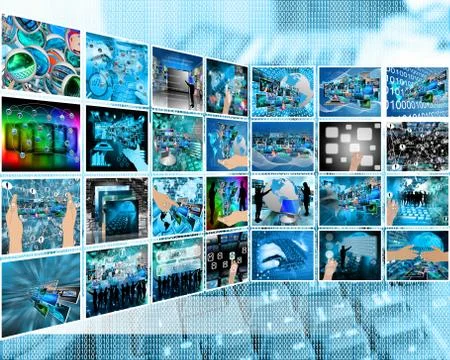 Internet interface Illustrazione stock