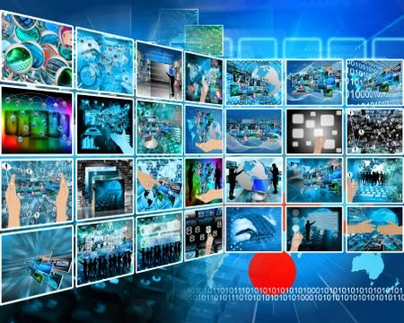 Internet interface Illustrazione stock