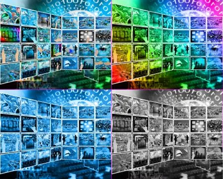 Internet interface Stockillustratie