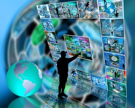 Internet interface Stock Illustration