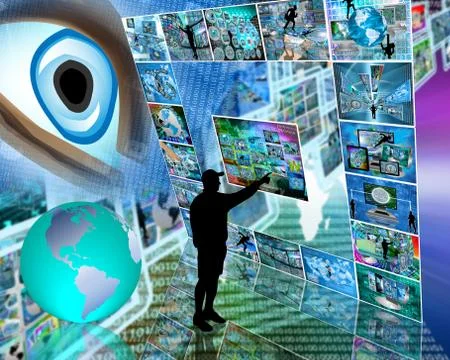 Internet interface 스톡 일러스트