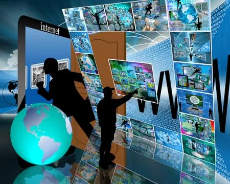 Internet interface Stock Illustration