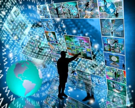 Internet interface Stockillustratie