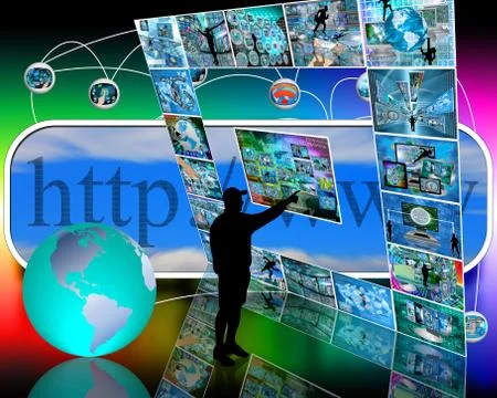 Internet interface Stock Illustration