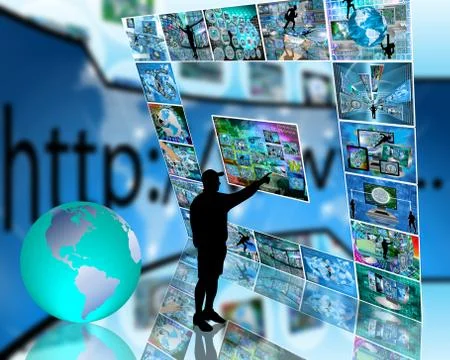 Internet interface Stock Illustration