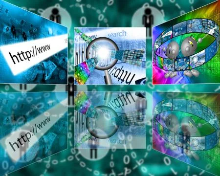 Internet interface Stock Illustration