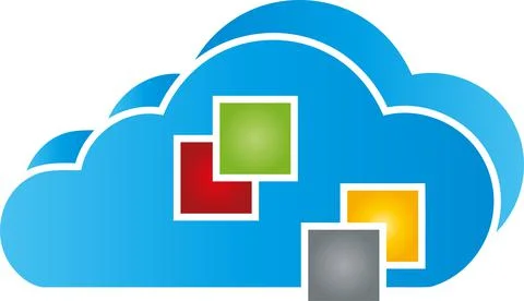 Internet, IT services, connections, network, logo Stock Illustration