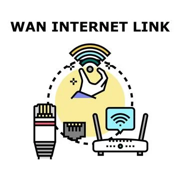 Internet link connection network technology concept Stock Illustration