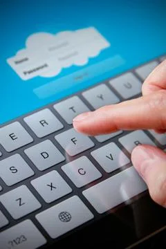 Internet login Stock Photos