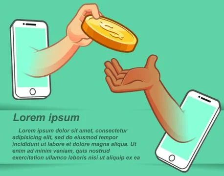 Internet market. Stock Illustration