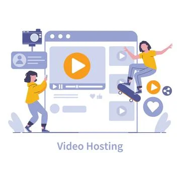 Internet mass media concept. Flat vector illustration. Stock Illustration