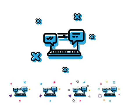 Internet Messages icon. Chat or Conversation. イラスト素材