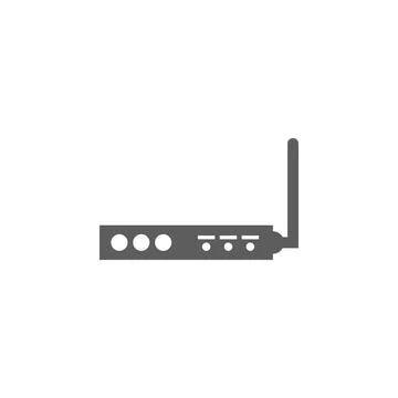 Internet modem icon. Element Home Electronics concept and web apps. Vector Ilustración de archivo