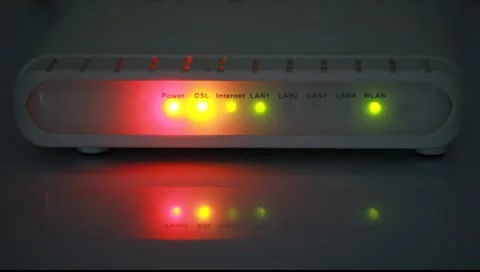 Internet modem light Stock Footage 10679921