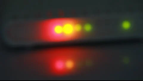 Internet modem light Stock Footage 10680020