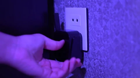 Internet modems and routers. Stock Footage 308238614