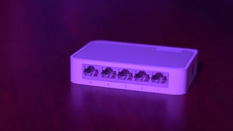 Internet modems and routers. Stock Footage 308240751