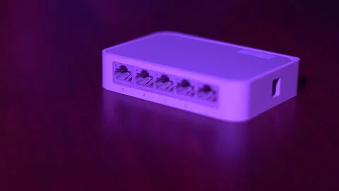 Internet modems and routers. Stock Footage 308240871