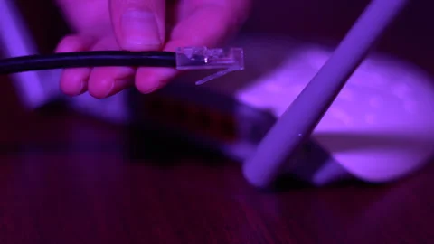 Internet modems and routers. Stock Footage 308241112