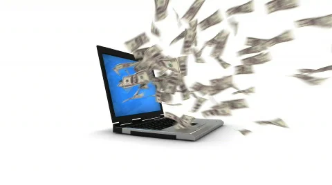 Internet money Stock Footage 397407