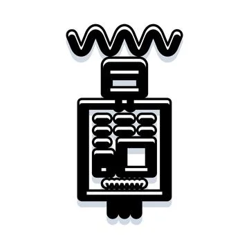 Internet network connection server hardware computer icon 스톡 일러스트